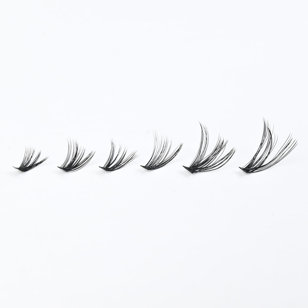 DIY Cluster Lash Extensions Kit – Natural Wispy Volume Lashes (8-16mm) - ElevateHealthTech