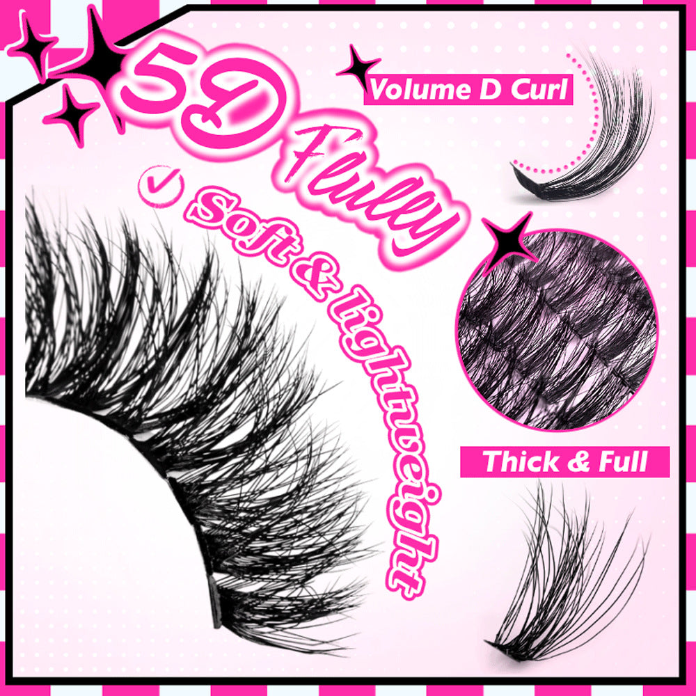 DIY Fluffy Cluster Lash Extension Kit – 40 Row Volume Lash Tray - ElevateHealthTech