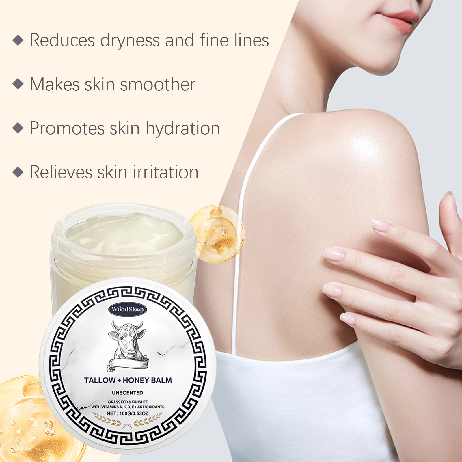 Tallow & Honey Balm – Grass-Fed Balm for Deeply Nourished, Radiant Skin - ElevateHealthTech