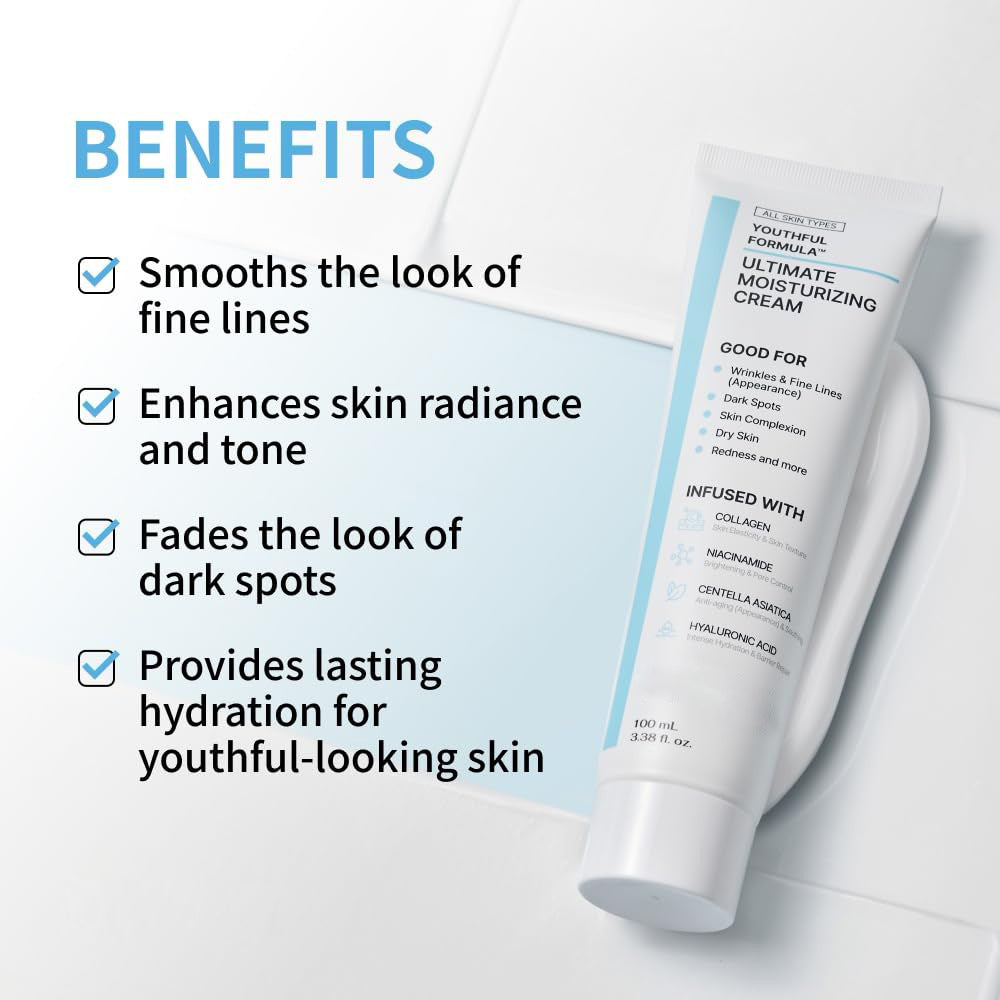 Youthful Formula Ultimate Moisturizing Cream – 100ml - ElevateHealthTech