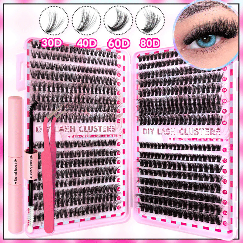 DIY Fluffy Cluster Lash Extension Kit – 40 Row Volume Lash Tray - ElevateHealthTech