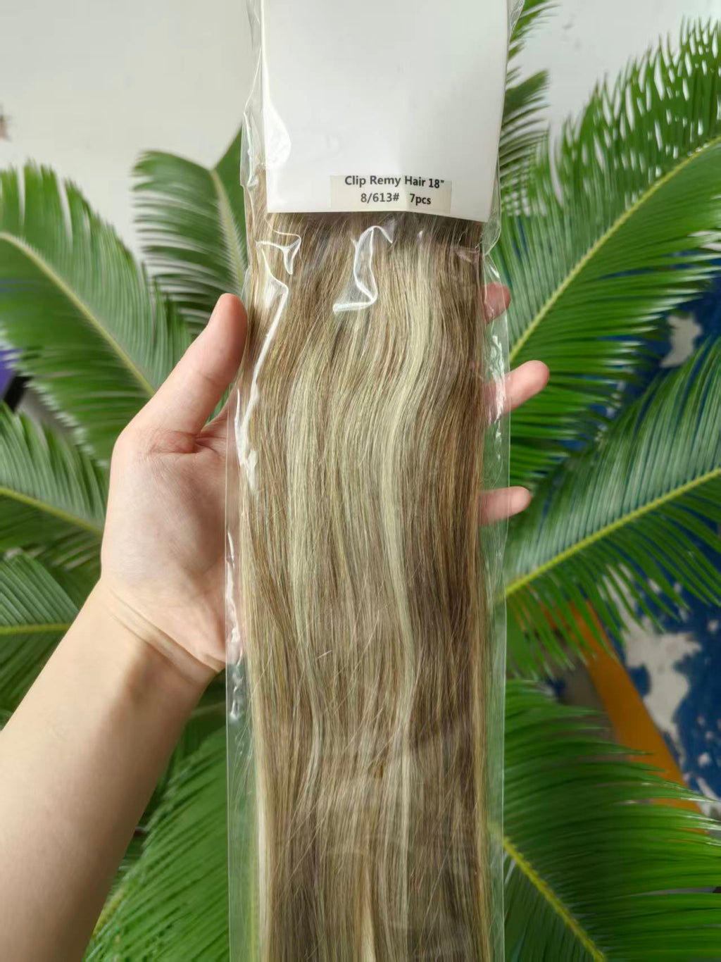 Golden Blonde Highlights Premium Classic Clip-In Hair Extensions(100g-130g)(#8/613) - ElevateHealthTech