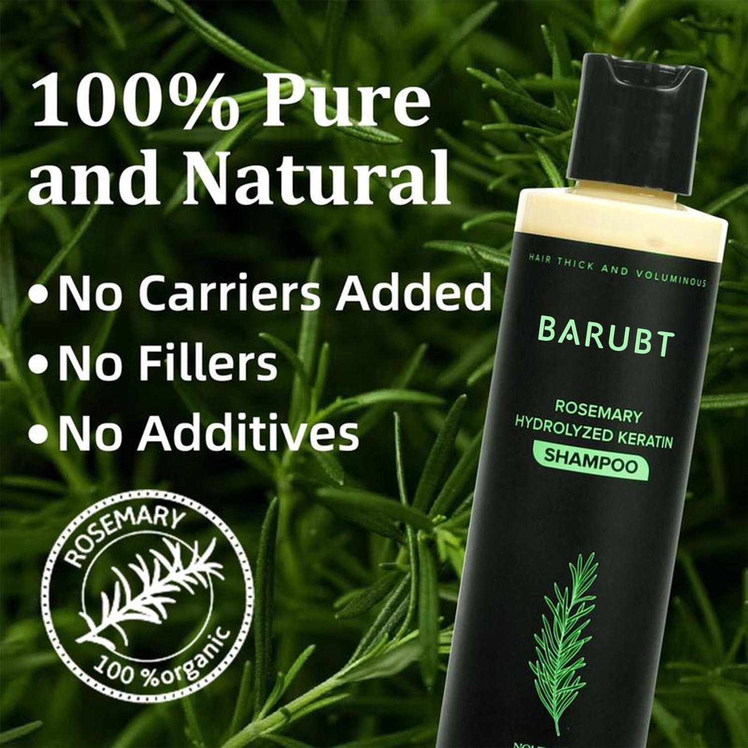 Rosemary Revitalizing Shampoo – Scalp Cleansing, Anti-Dandruff & Hydrating Hair Care - ElevateHealthTech
