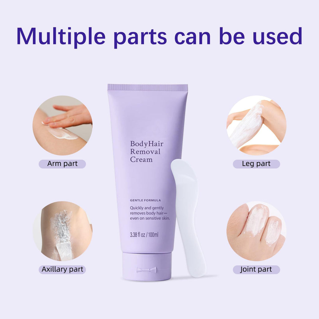 Body Hair Removal Cream with SPF and Herbal Formula - ElevateHealthTech