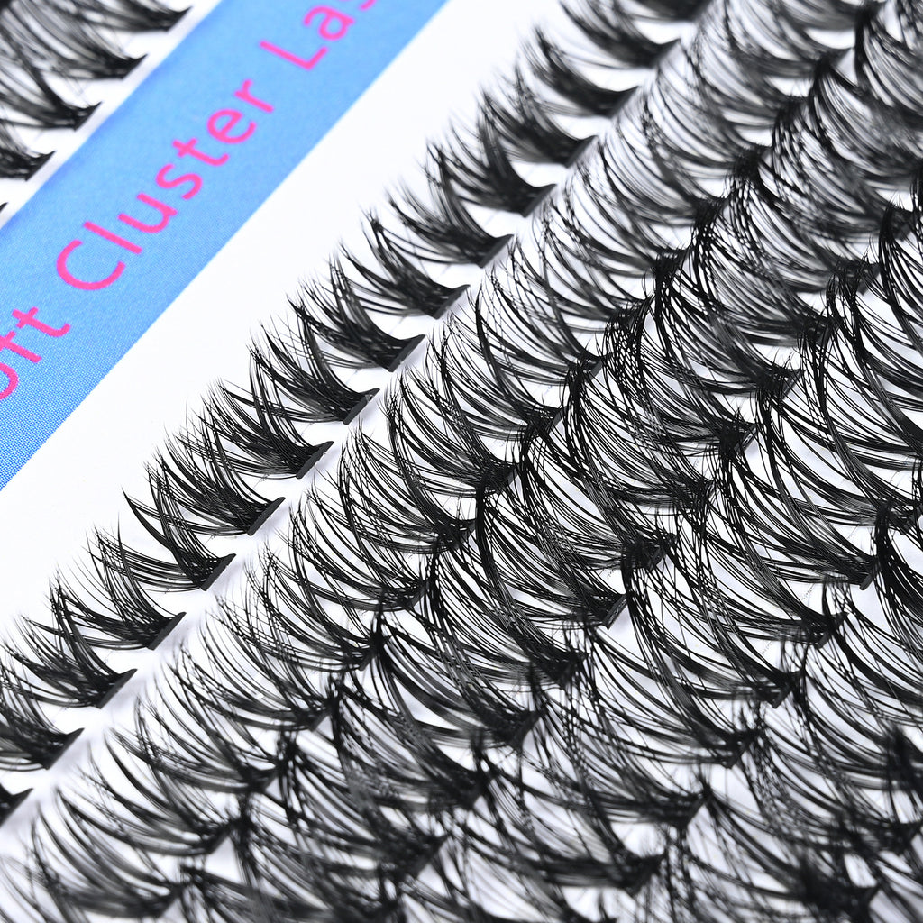 DIY Cluster Lash Extensions Kit – Natural Wispy Volume Lashes (8-16mm) - ElevateHealthTech