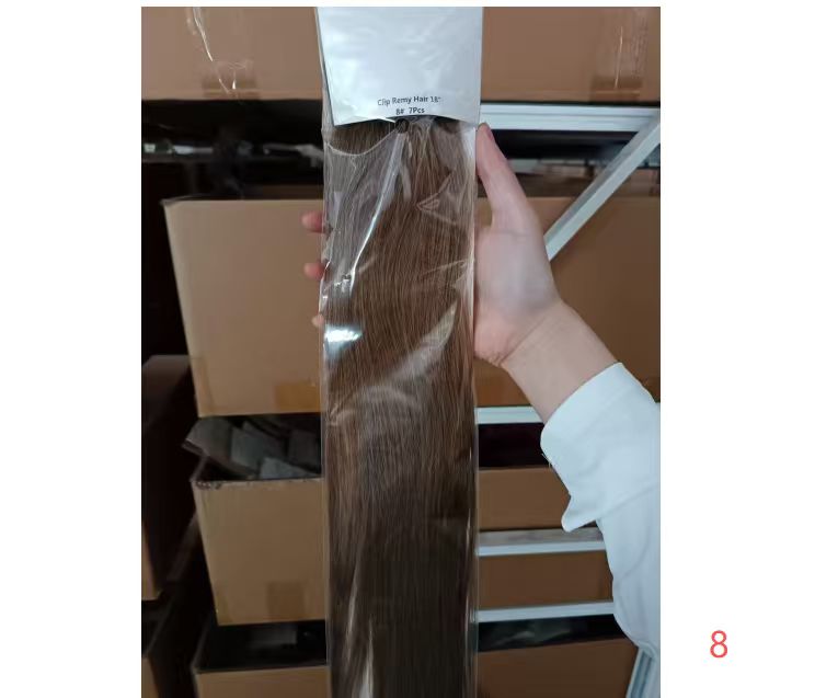 Chocolate Dip Color Melt Premium Classic Clip-In Hair Extensions(100g-130g)(#8) - ElevateHealthTech