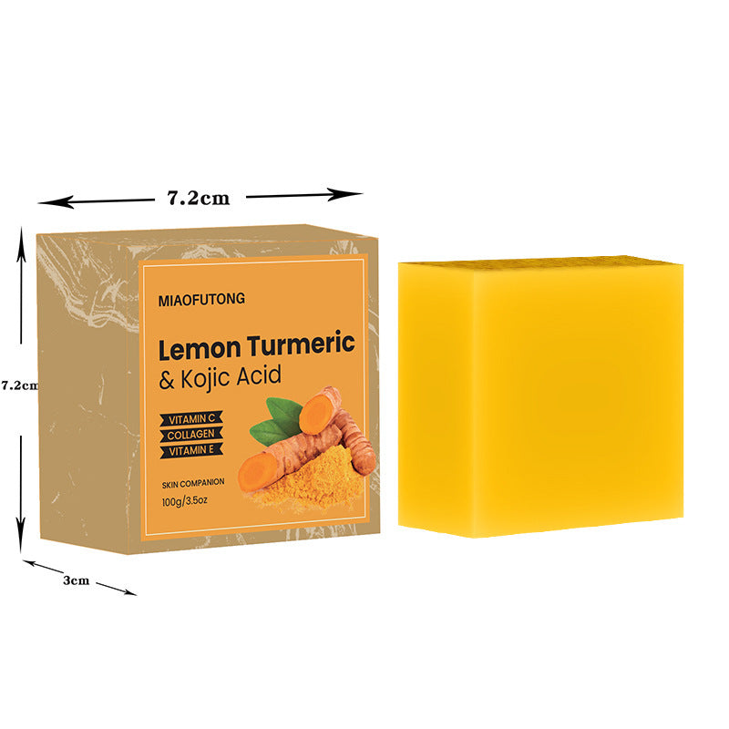 Lemon Turmeric Kojic Acid Soap – Brightening Face & Body Bar | Natural Skincare - ElevateHealthTech