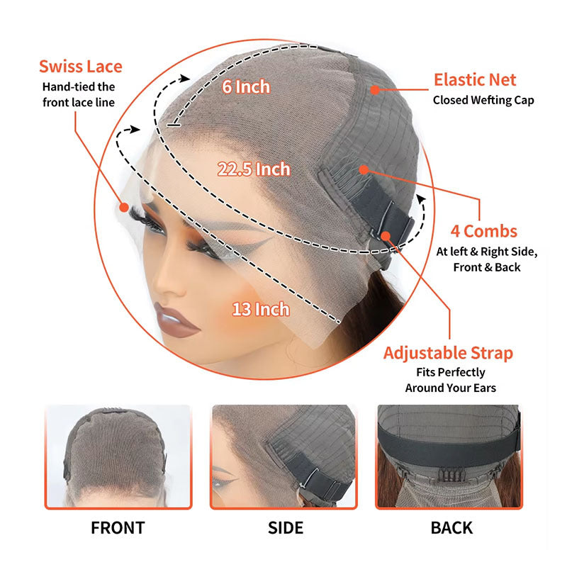 Lace Front Human Hair Wig - ElevateHealthTech