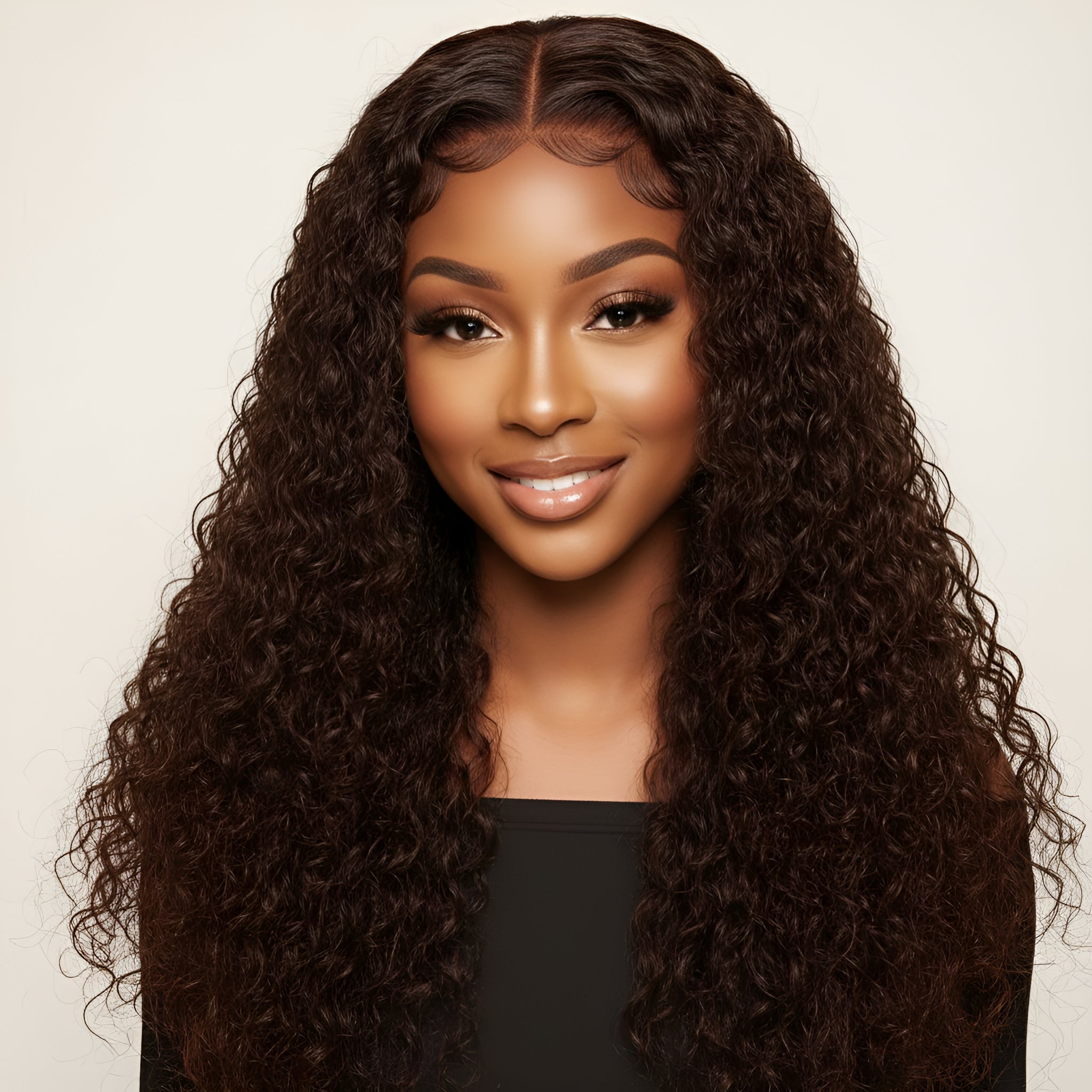 Espresso Brown Premium Deep Wave HD Lace Front Human Hair Wig 9x6 - ElevateHealthTech