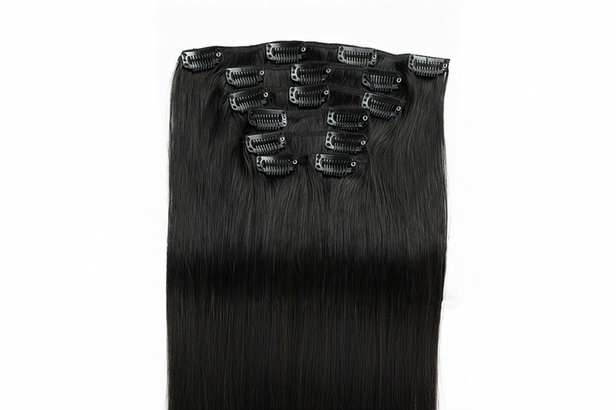 Natural Black /  Classic Clip-Ins (100g-120g) (1B) - ElevateHealthTech