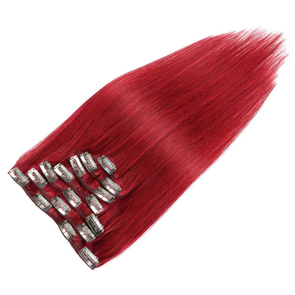 Scarlet Red /  Classic Clip-Ins (100g-120g)(#bug) - ElevateHealthTech
