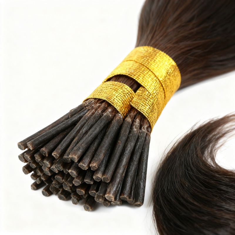 Dark Brown Premium I-tip Hair Extensions 50g(#2) - ElevateHealthTech