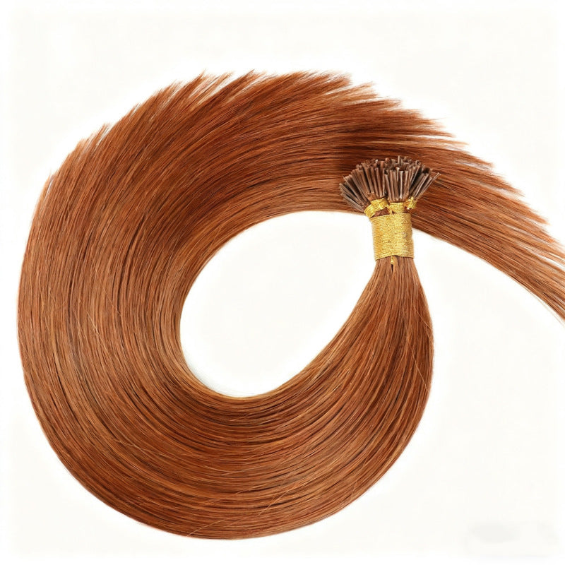 Ginger Premium I-tip Hair Extensions 50g(#30) - ElevateHealthTech
