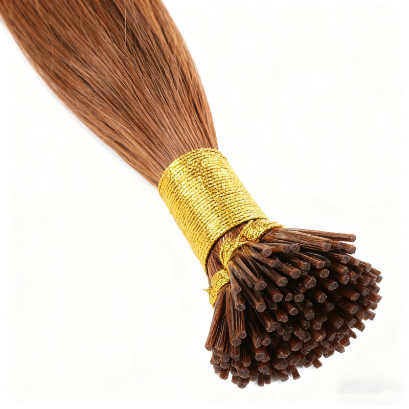 Ginger Premium I-tip Hair Extensions 50g(#30) - ElevateHealthTech