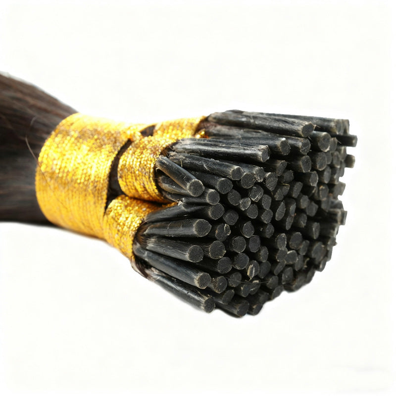 Seal Brown Premium I-tip Hair Extensions 50g(#1B) - ElevateHealthTech