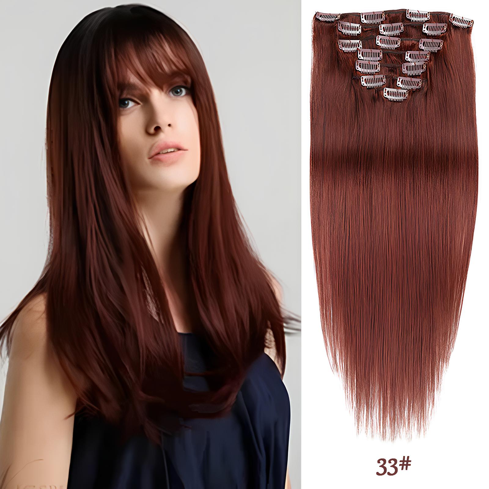 Terracotta Copper /  Classic Clip-Ins (120g-150g)(#33) - ElevateHealthTech