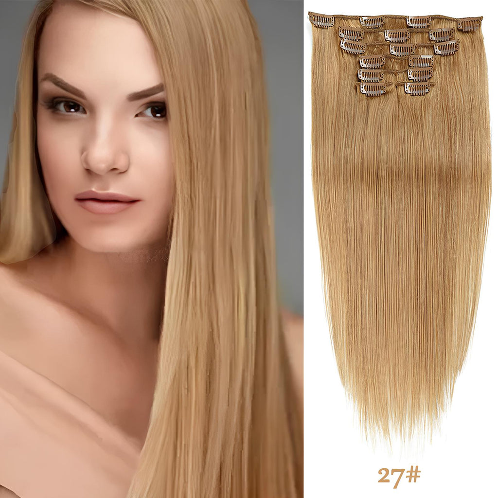 Foxy Blonde /  Classic Clip-Ins (100g-120g)(#27) - ElevateHealthTech