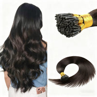 ElevateHairWorld - Seal Brown I-tip Hair Extensions 50g(#1B)