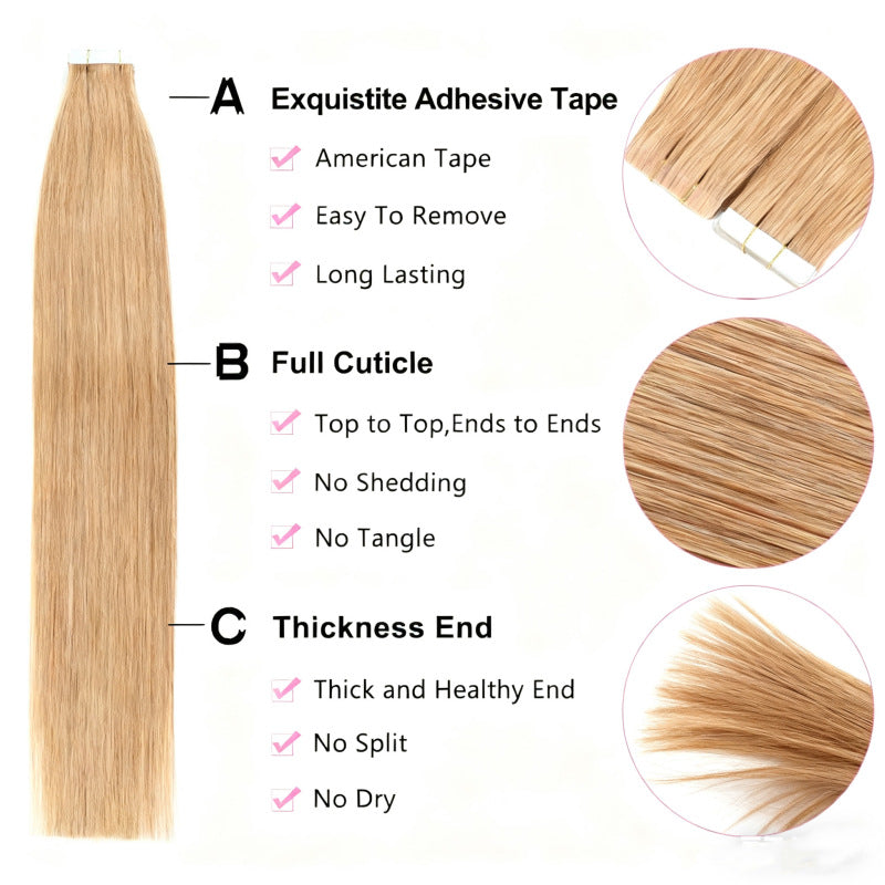 Foxy Blonde / Tape-Ins 50g(#27) - ElevateHealthTech