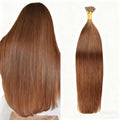 LIght Brown Premium I-tip Hair extensions 50g(#6) - ElevateHealthTech