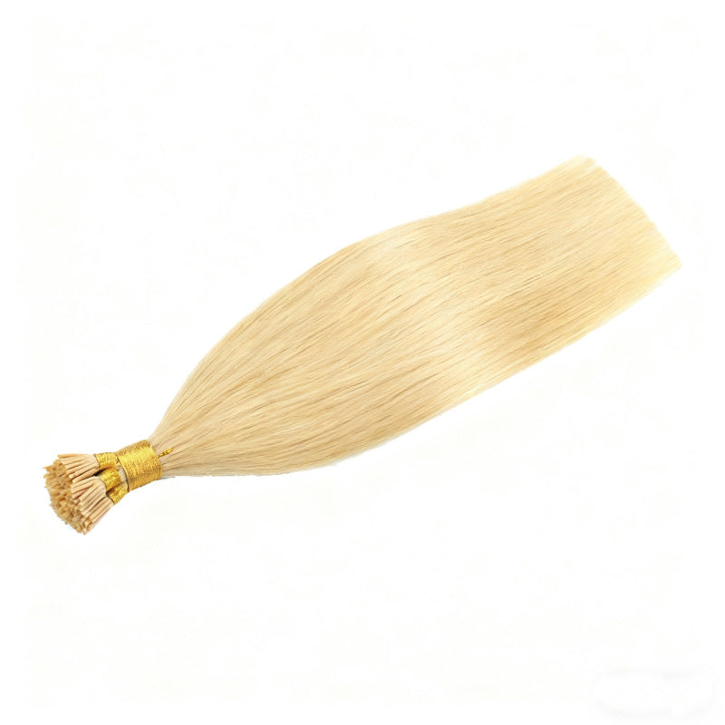 Platinum Blonde Premium I-tip Hair Extensions 50g(#24) - ElevateHealthTech
