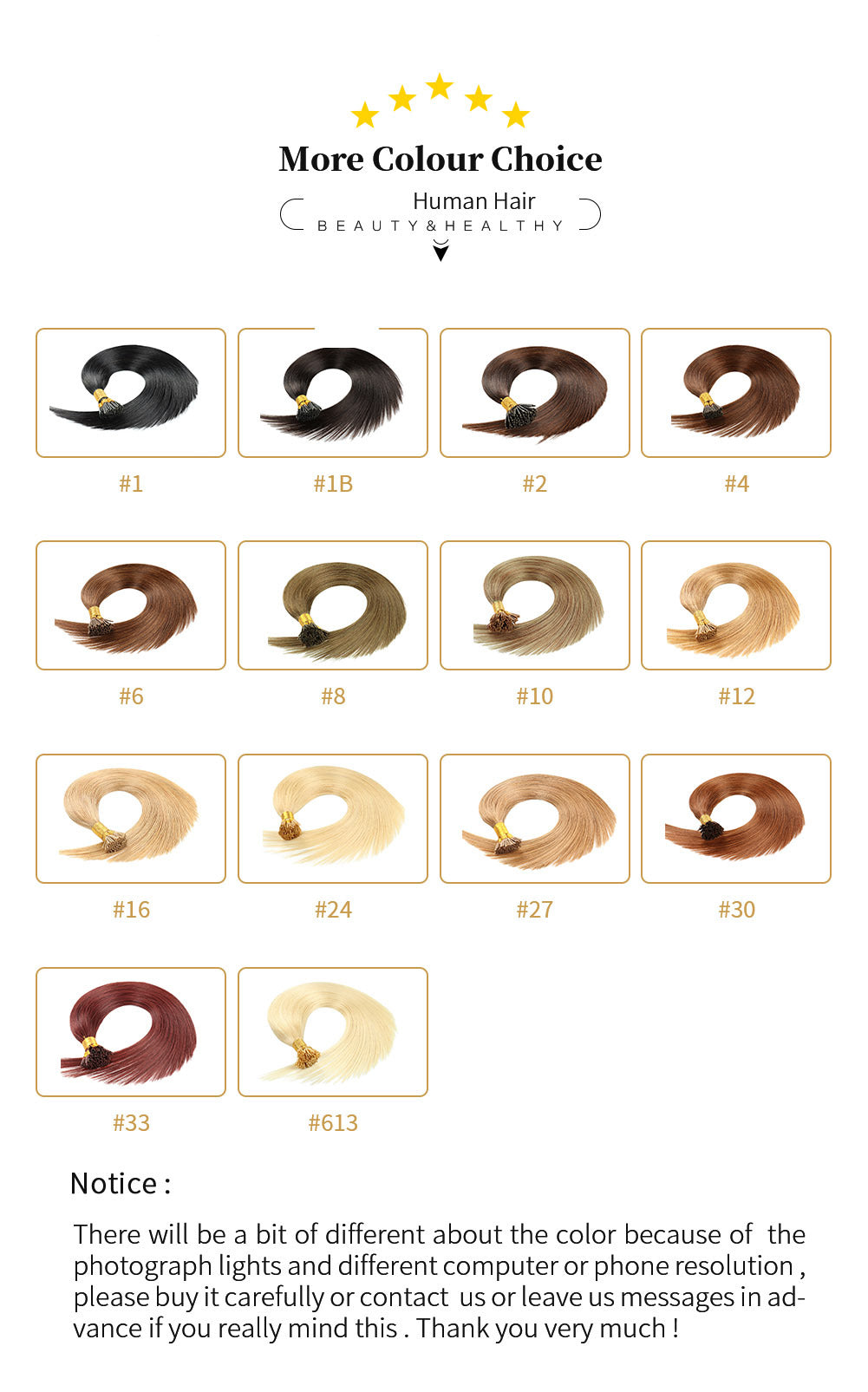 LIght Brown Premium I-tip Hair extensions 50g(#6) - ElevateHealthTech