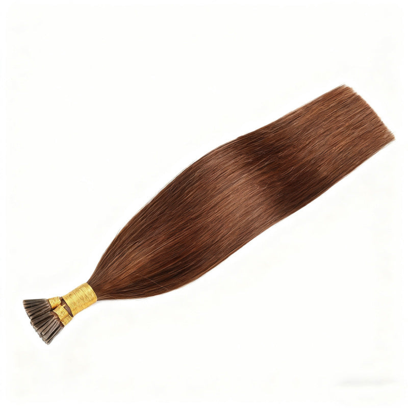 Chocolate Brown Premium I-tip Hair Extensions 50g(#4) - ElevateHealthTech
