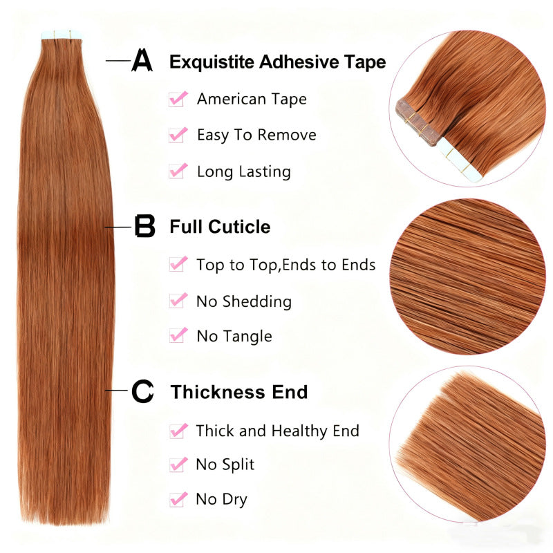 Light Ginger / Tape-Ins 50g(#30) - ElevateHealthTech