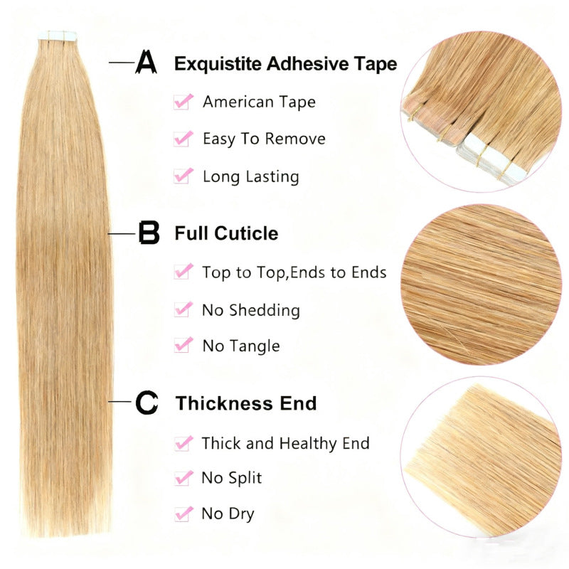 Honey Copper Blonde / Tape-Ins 50g(#16) - ElevateHealthTech