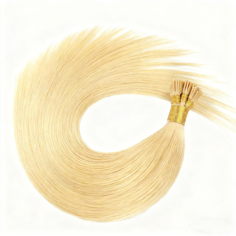 Platinum Blonde Premium I-tip Hair Extensions 50g(#24) - ElevateHealthTech