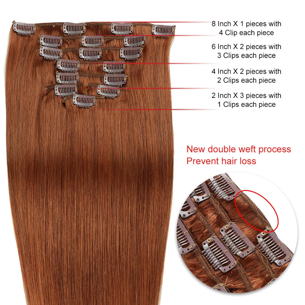 Light Ginger /  Classic Clip-Ins (100g-120g)(#30) - ElevateHealthTech