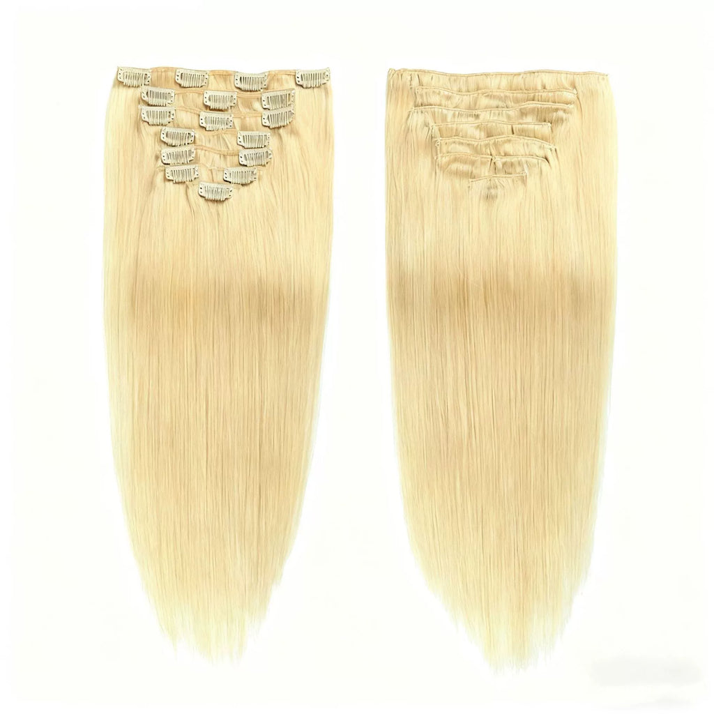 Blonde /  Classic Clip-Ins (100g-120g)( #24) - ElevateHealthTech