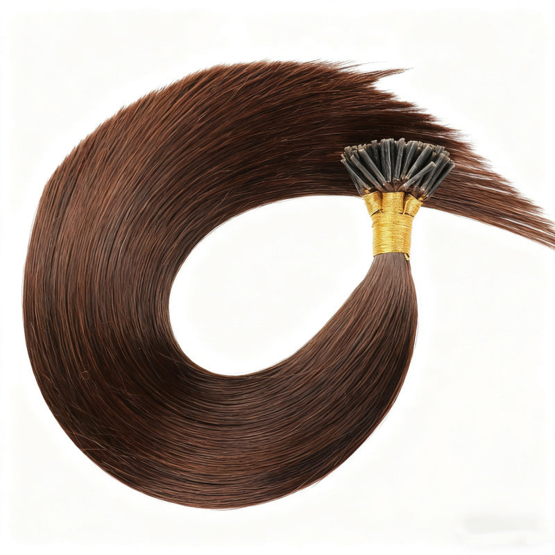 Dark Brown Premium I-tip Hair Extensions 50g(#2) - ElevateHealthTech