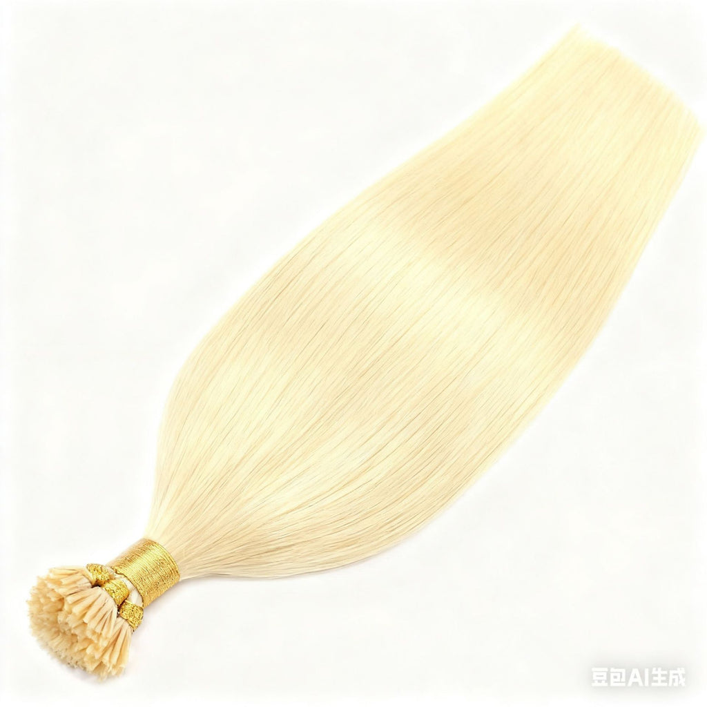 Yellowish Blonde Premium I-tip Hair Extensions 50g(#613) - ElevateHealthTech