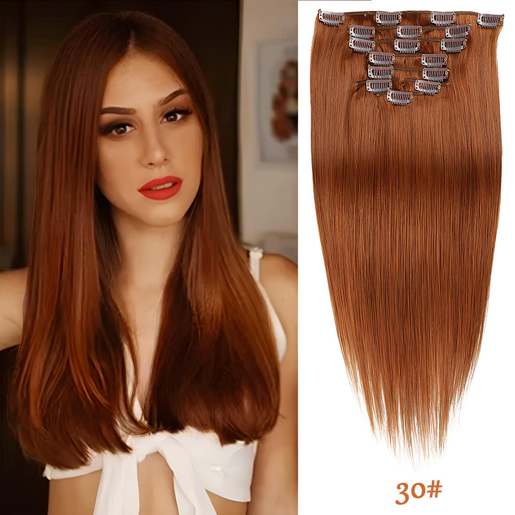 Light Ginger /  Classic Clip-Ins (100g-120g)(#30) - ElevateHealthTech