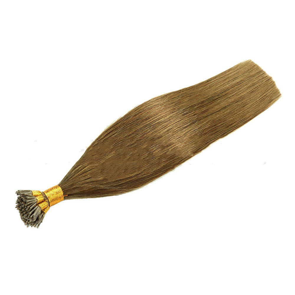 Chocolate Deep Color Melt Premium I-tip Hair Extensions 50g(#8) - ElevateHealthTech