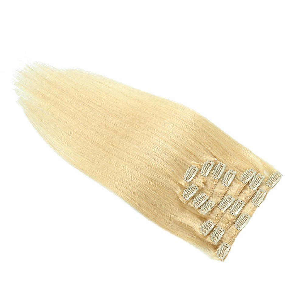 Blonde /  Classic Clip-Ins (100g-120g)( #24) - ElevateHealthTech