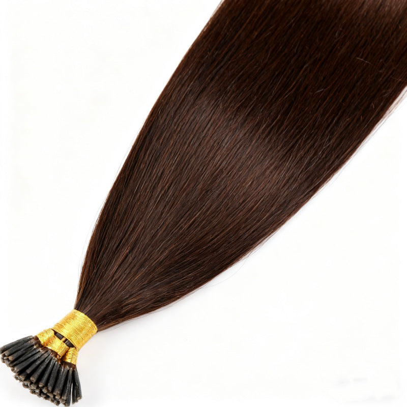 Dark Brown Premium I-tip Hair Extensions 50g(#2) - ElevateHealthTech