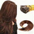 Chocolate Brown Premium I-tip Hair Extensions 50g(#4) - ElevateHealthTech