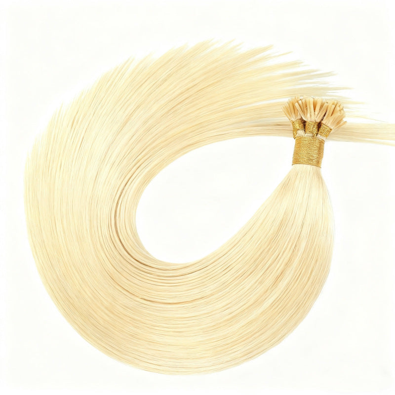 Yellowish Blonde Premium I-tip Hair Extensions 50g(#613) - ElevateHealthTech