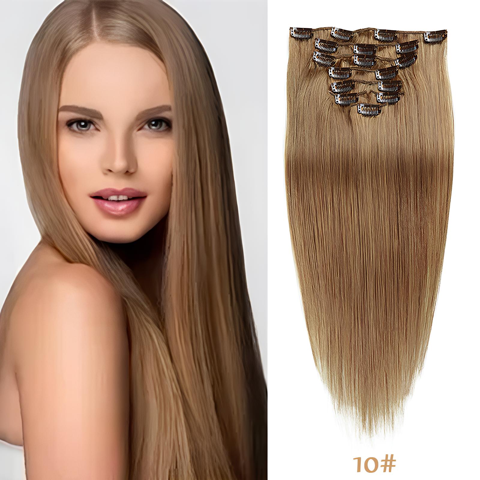Sugar Brown / Classic Clip-Ins(100g-120g)(#10) - ElevateHealthTech