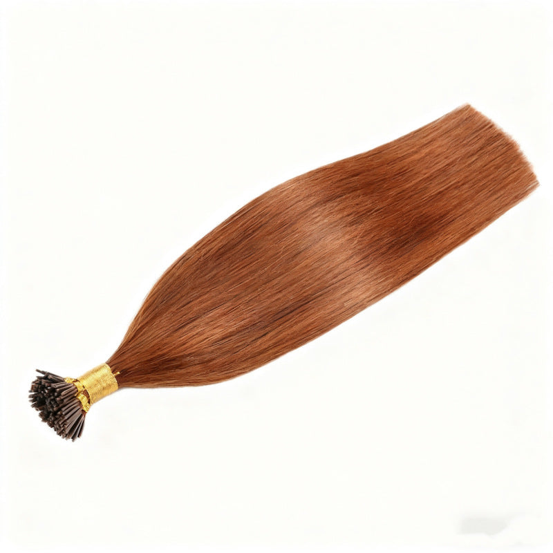 Ginger Premium I-tip Hair Extensions 50g(#30) - ElevateHealthTech
