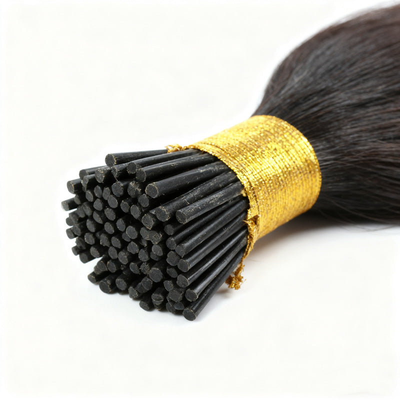 Black Premium I-Tip hair extensions 50g(#1) - ElevateHealthTech
