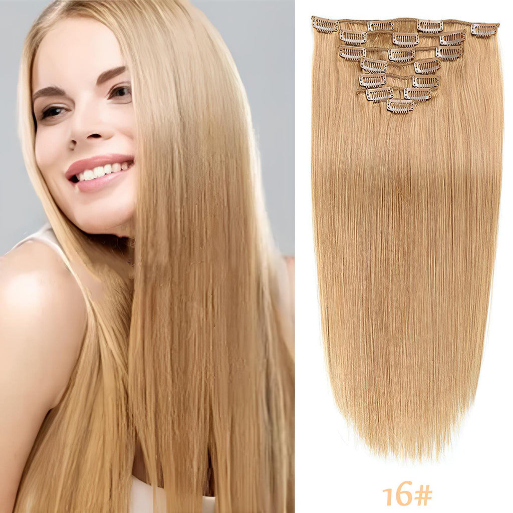 Honey Copper Blonde /  Classic Clip-Ins (100g-120g)(#16) - ElevateHealthTech
