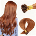 Ginger Premium I-tip Hair Extensions 50g(#30) - ElevateHealthTech