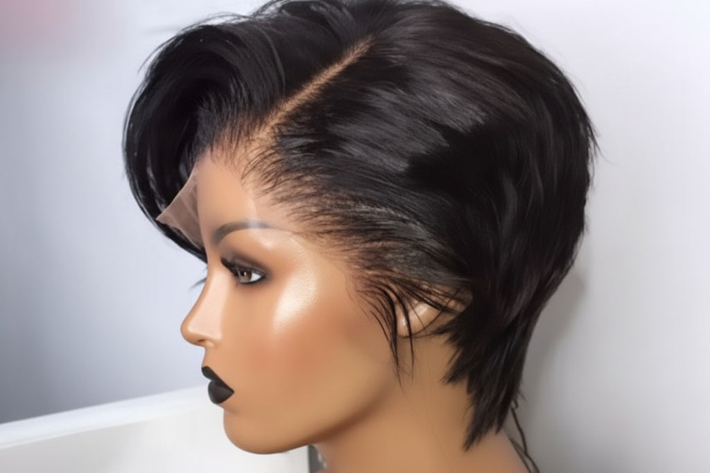 Black Pixie Cut HD Lace Front Human Hair Wig 13×4 - ElevateHealthTech
