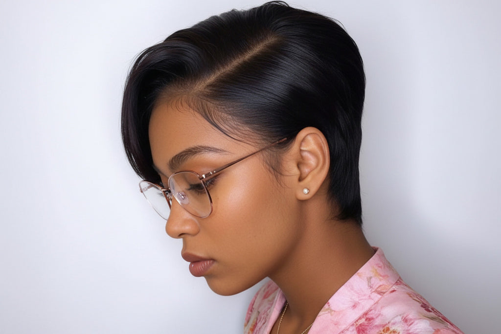 Black Pixie Cut HD Lace Front Human Hair Wig 13×4 - ElevateHealthTech