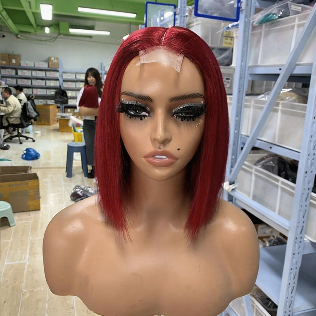 Multi-Tone Classic Bob Real Human Hair Lace Front Wig 13×4 - ElevateHealthTech
