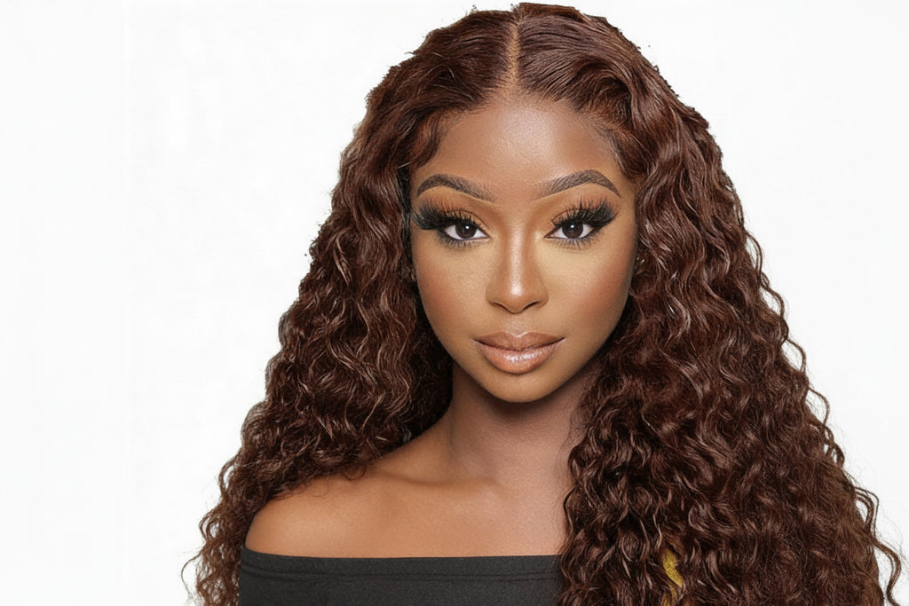 Espresso Brown Premium Deep Wave HD Lace Front Human Hair Wig 9x6 - ElevateHealthTech