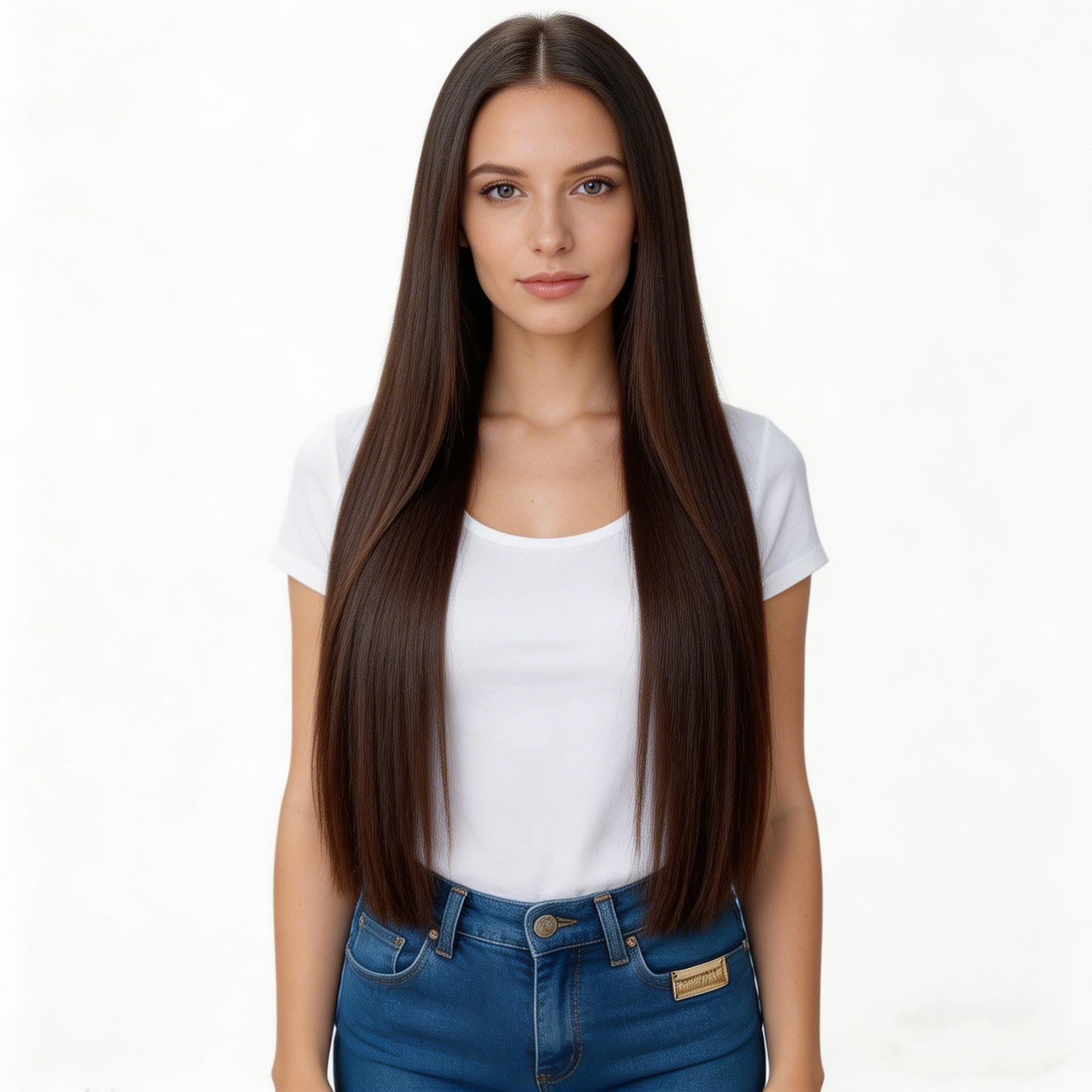 Dark Brown Premium I-tip Hair Extensions 50g(#2) - ElevateHealthTech